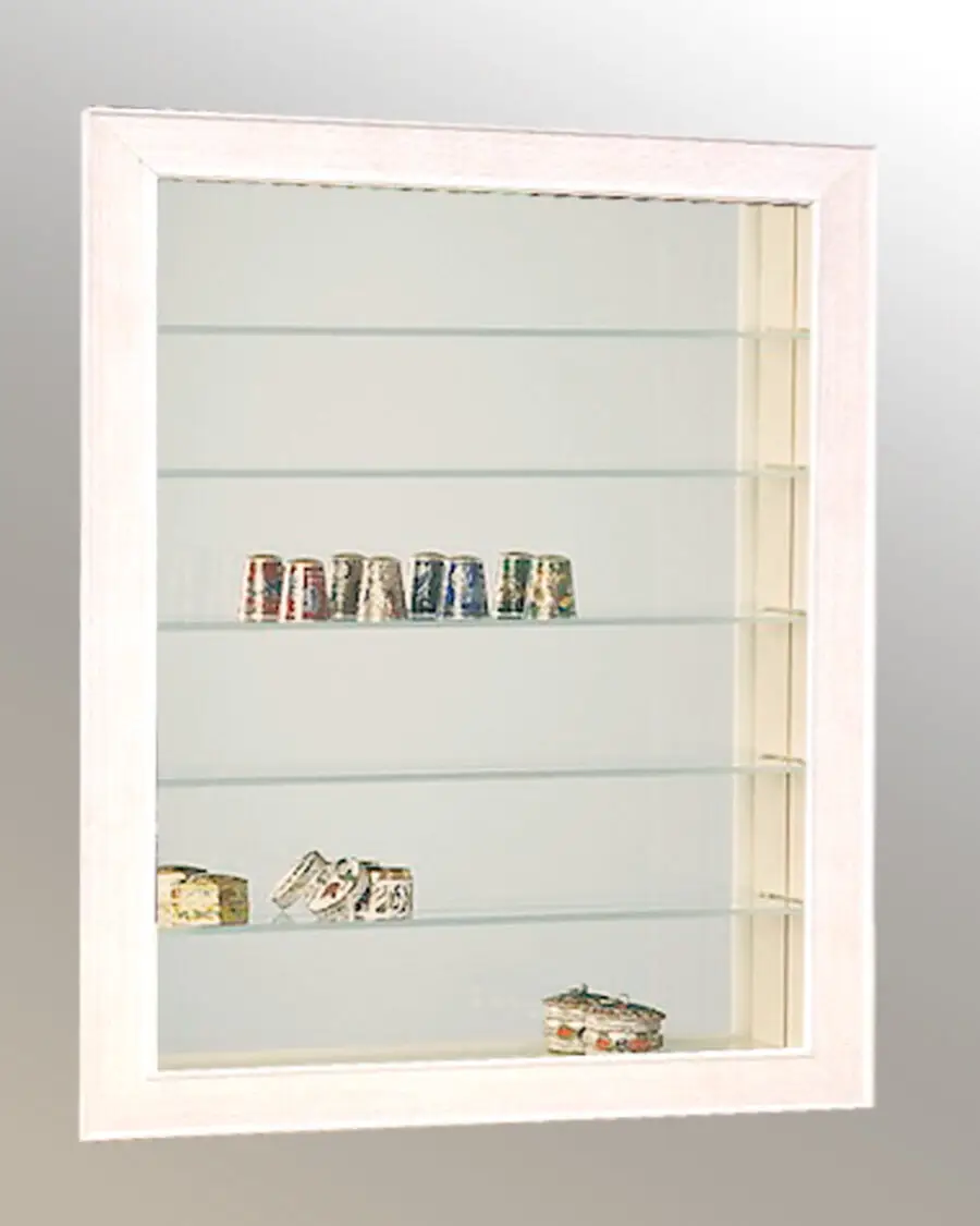 Vitrine Roussillon Cérusée blanc